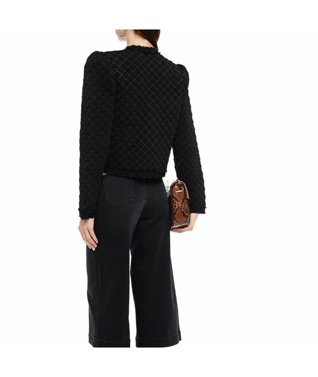 SANDRO Черный полиамидовый кардиган, фото 2