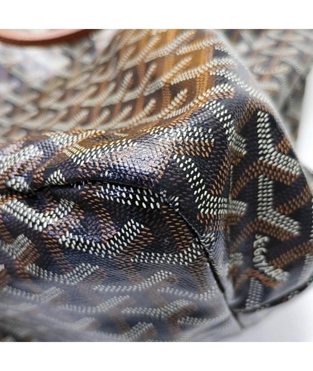 GOYARD Коричневая кожаная сумка тоут, фото 6