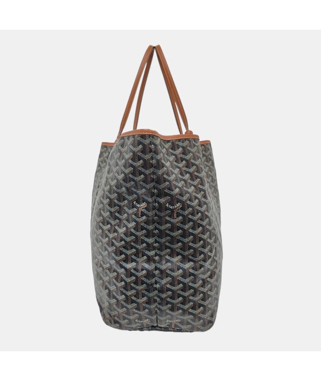GOYARD Коричневая кожаная сумка тоут, фото 3