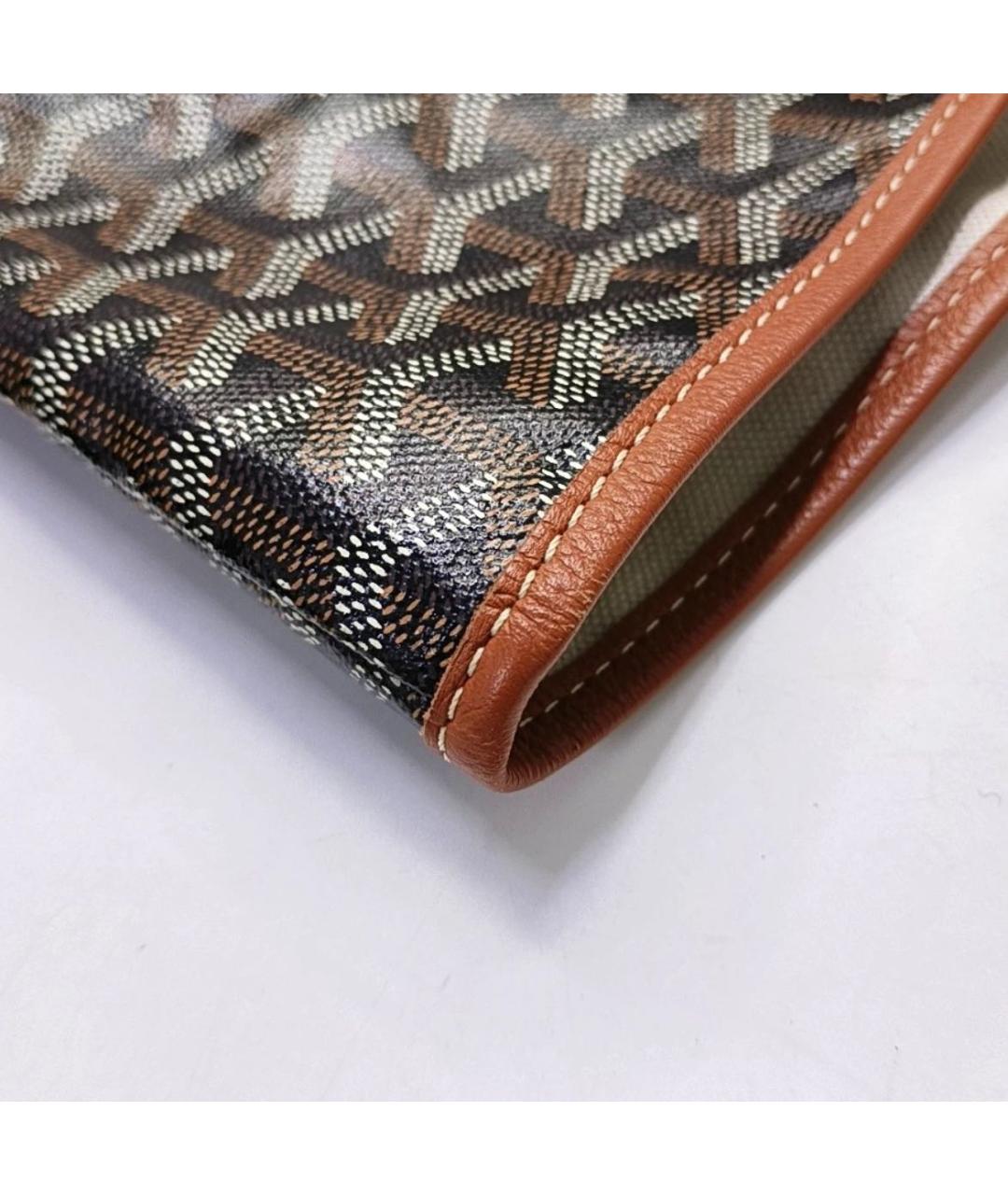 GOYARD Коричневая кожаная сумка тоут, фото 7