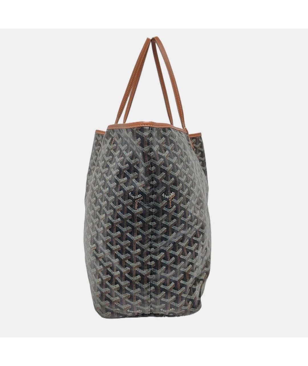 GOYARD Коричневая кожаная сумка тоут, фото 2