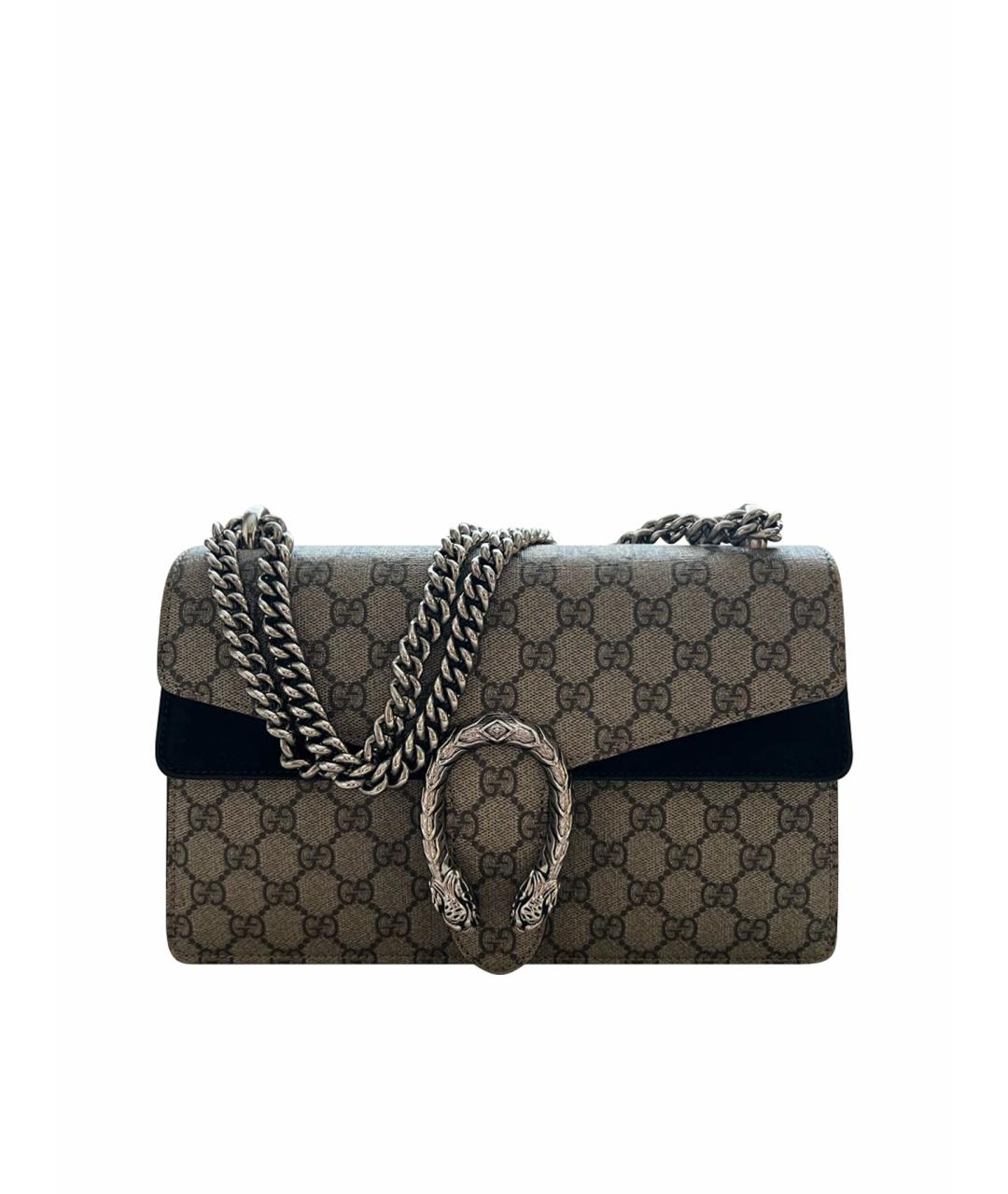 GUCCI Бежевая кожаная сумка через плечо, фото 1