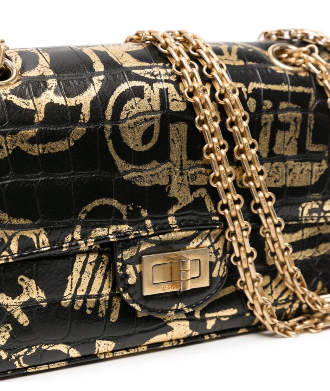 CHANEL Черная кожаная сумка через плечо, фото 3