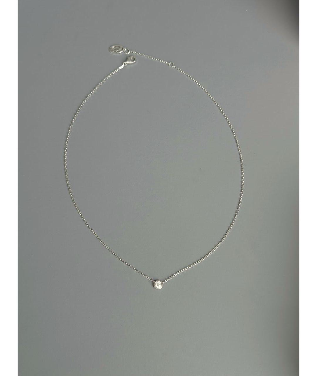 CARTIER Серебряное колье из белого золота, фото 3
