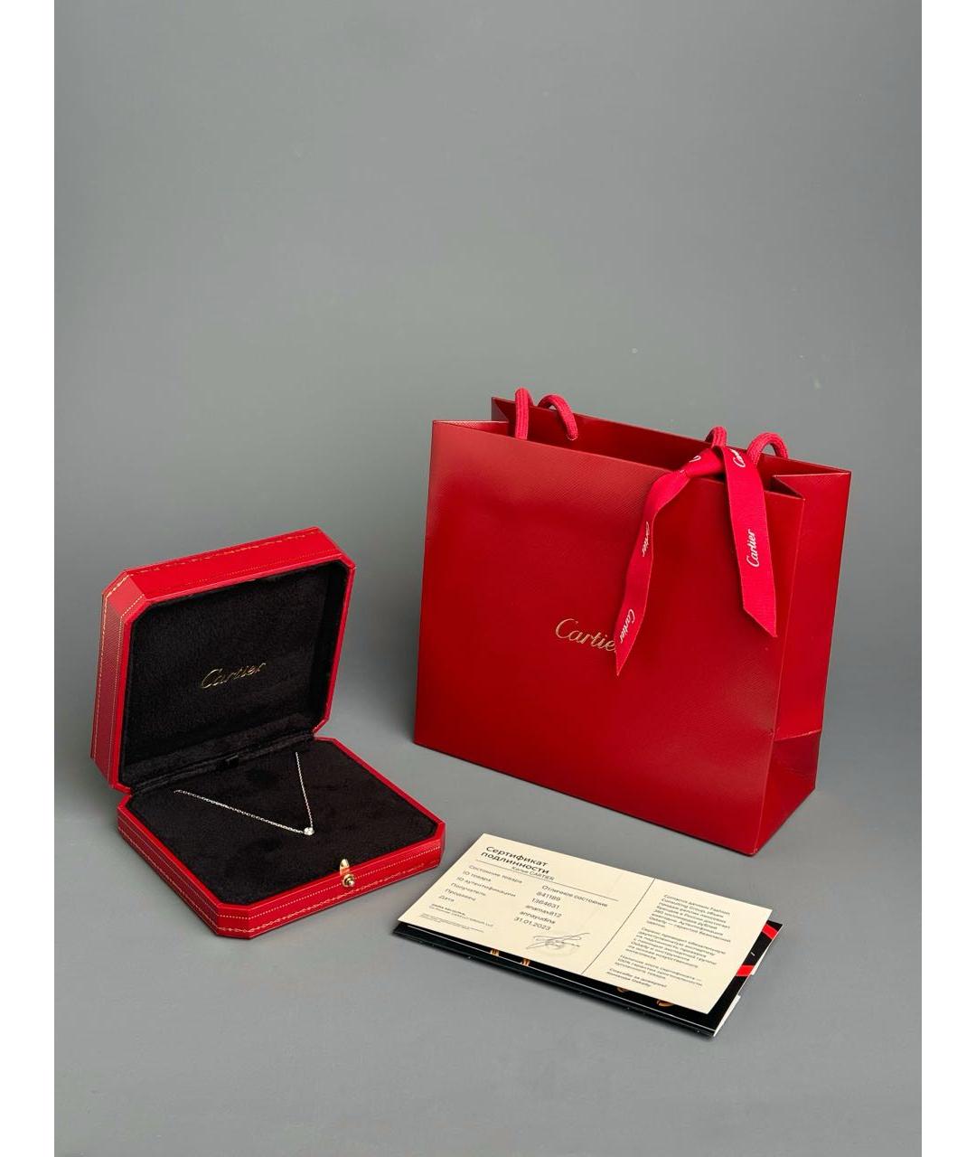 CARTIER Серебряное колье из белого золота, фото 5