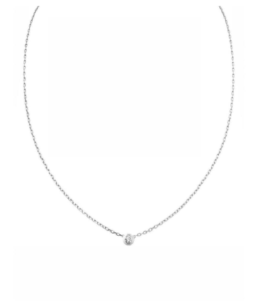 CARTIER Серебряное колье из белого золота, фото 1