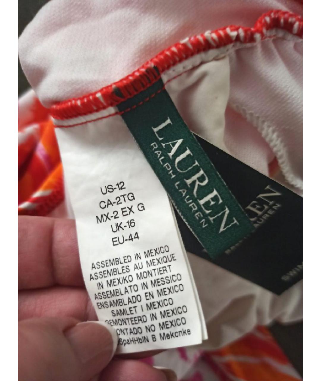 RALPH LAUREN Оранжевый купальник, фото 4