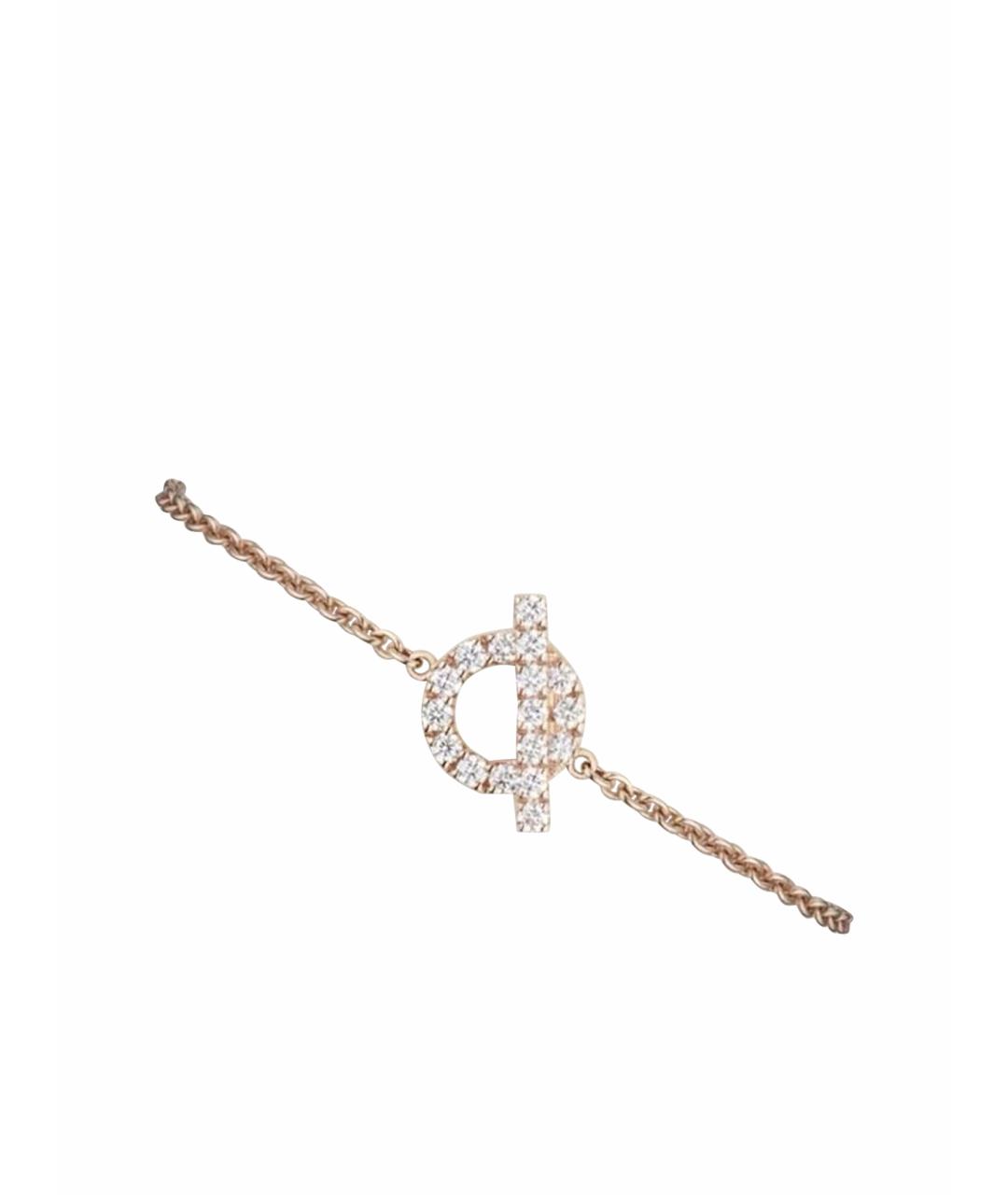 HERMES Розовый браслет из розового золота, фото 1