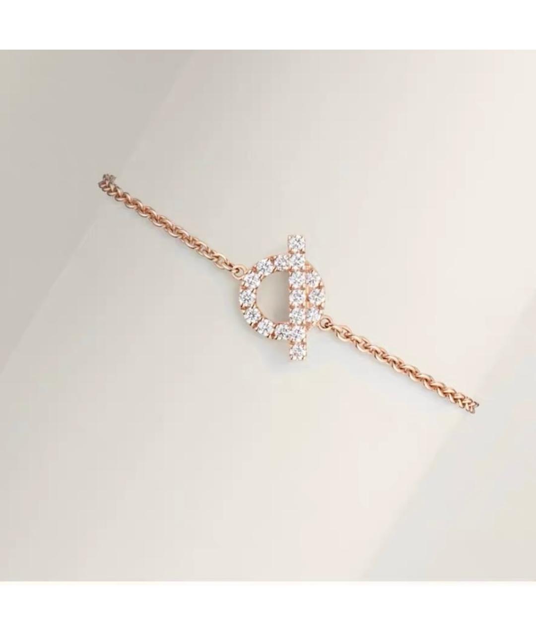 HERMES Розовый браслет из розового золота, фото 6