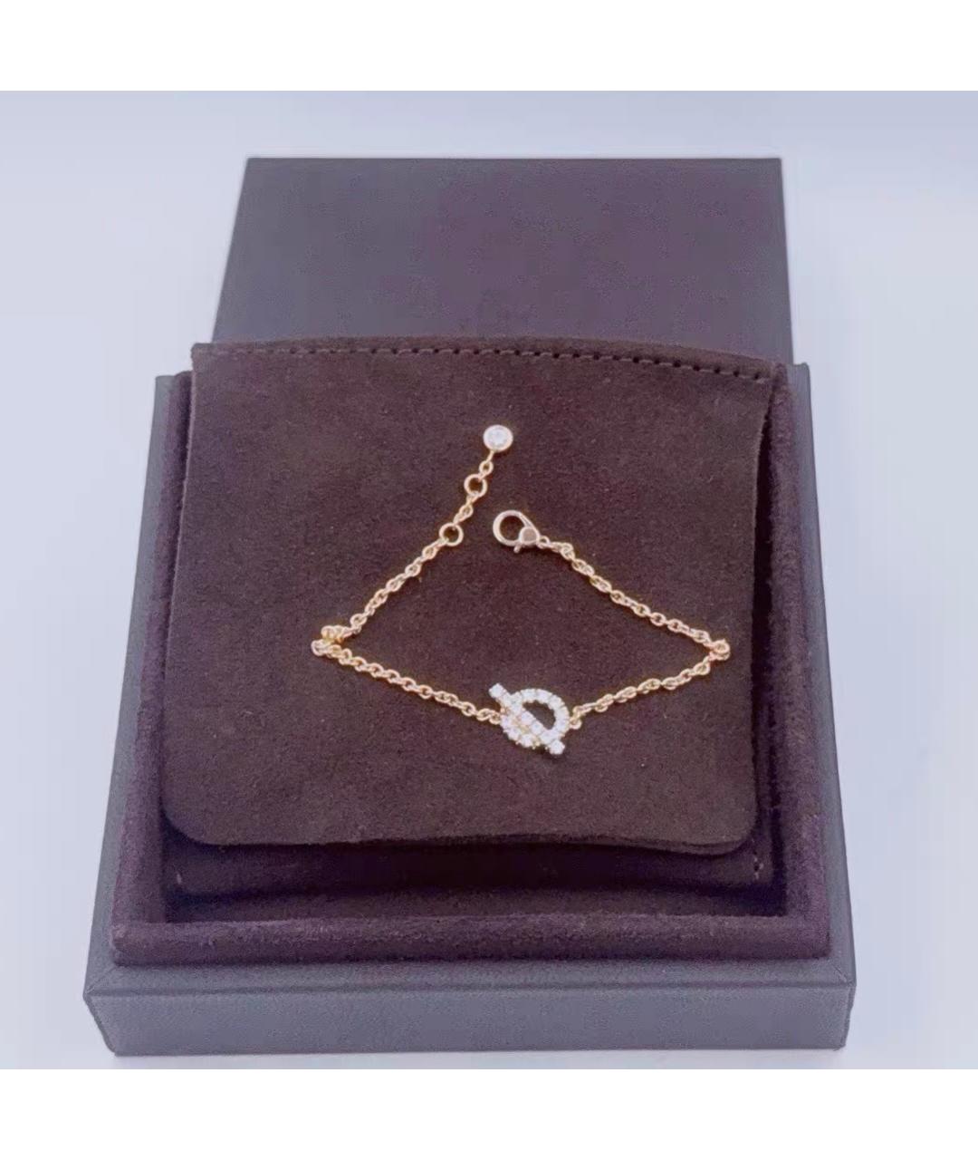 HERMES Розовый браслет из розового золота, фото 2
