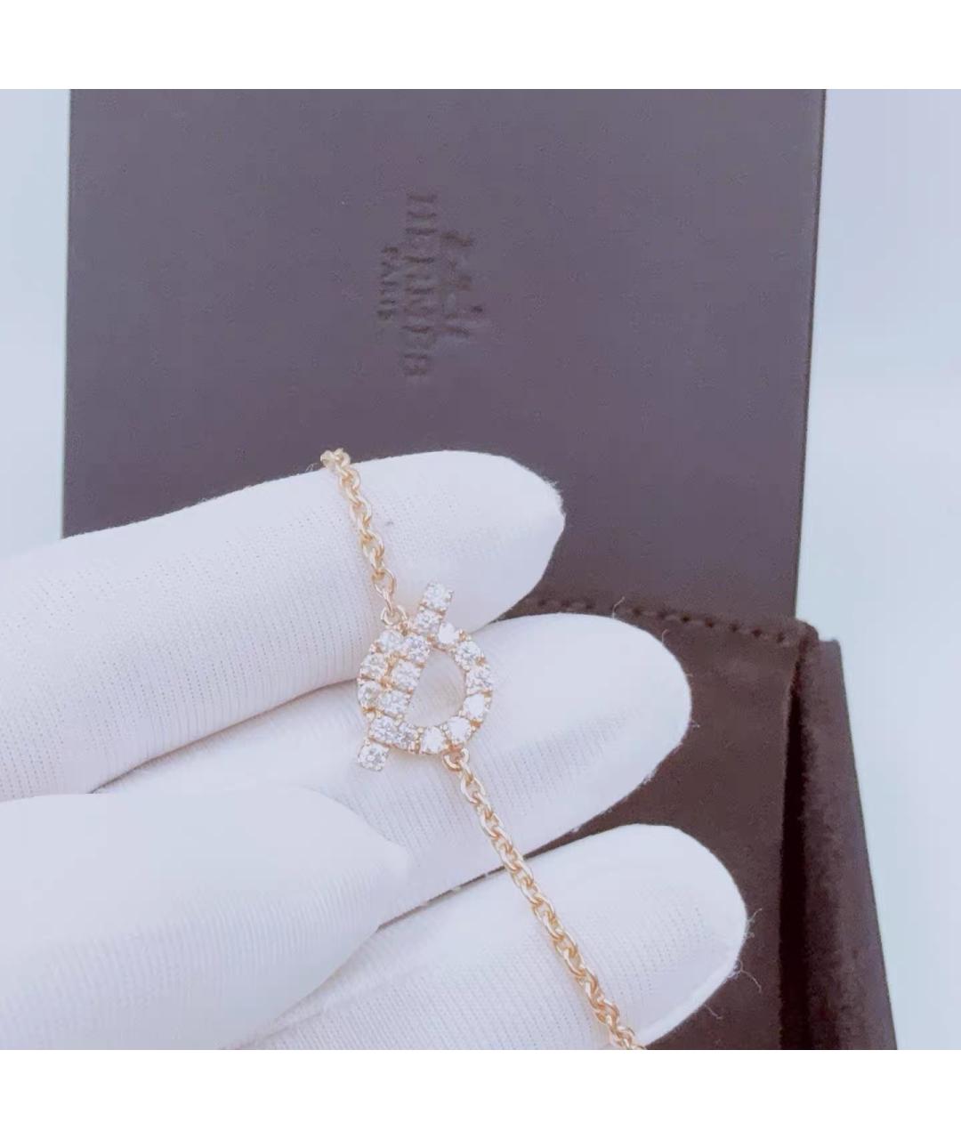 HERMES Розовый браслет из розового золота, фото 4