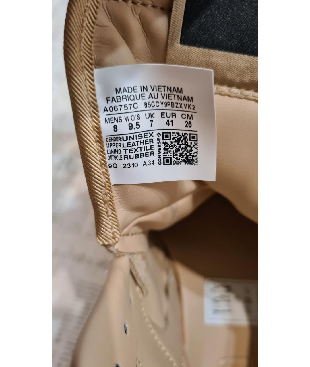 RICK OWENS DRKSHDW Коричневые кожаные высокие кроссовки / кеды, фото 9