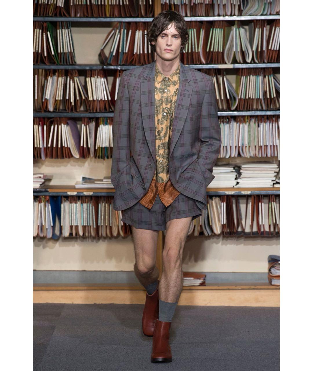 DRIES VAN NOTEN Коричневая хлопковая кэжуал рубашка, фото 4