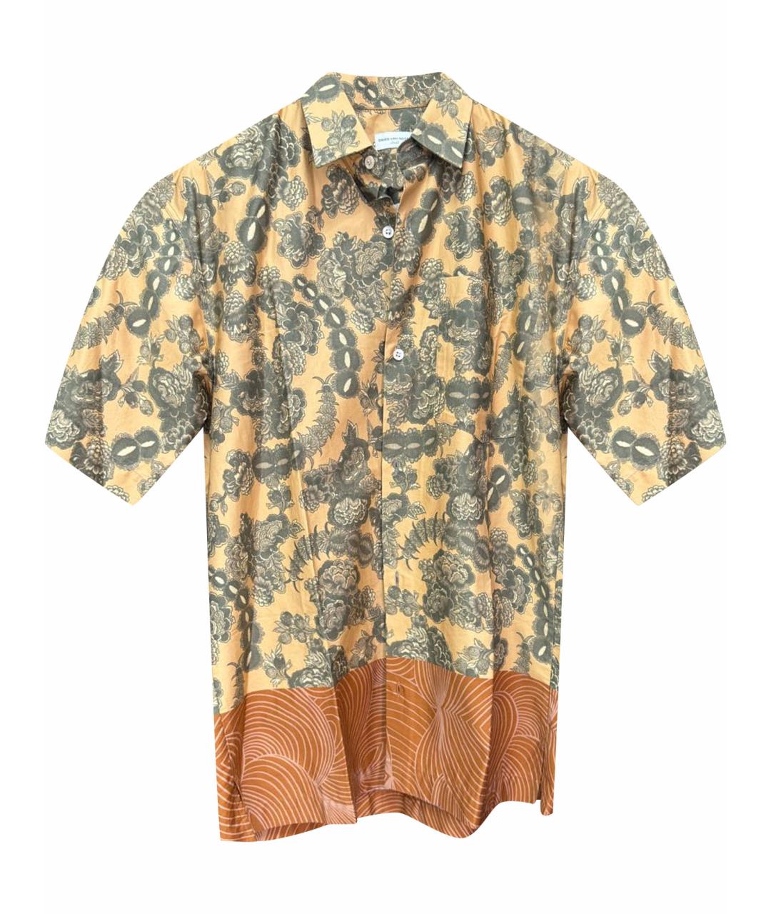 DRIES VAN NOTEN Коричневая хлопковая кэжуал рубашка, фото 1