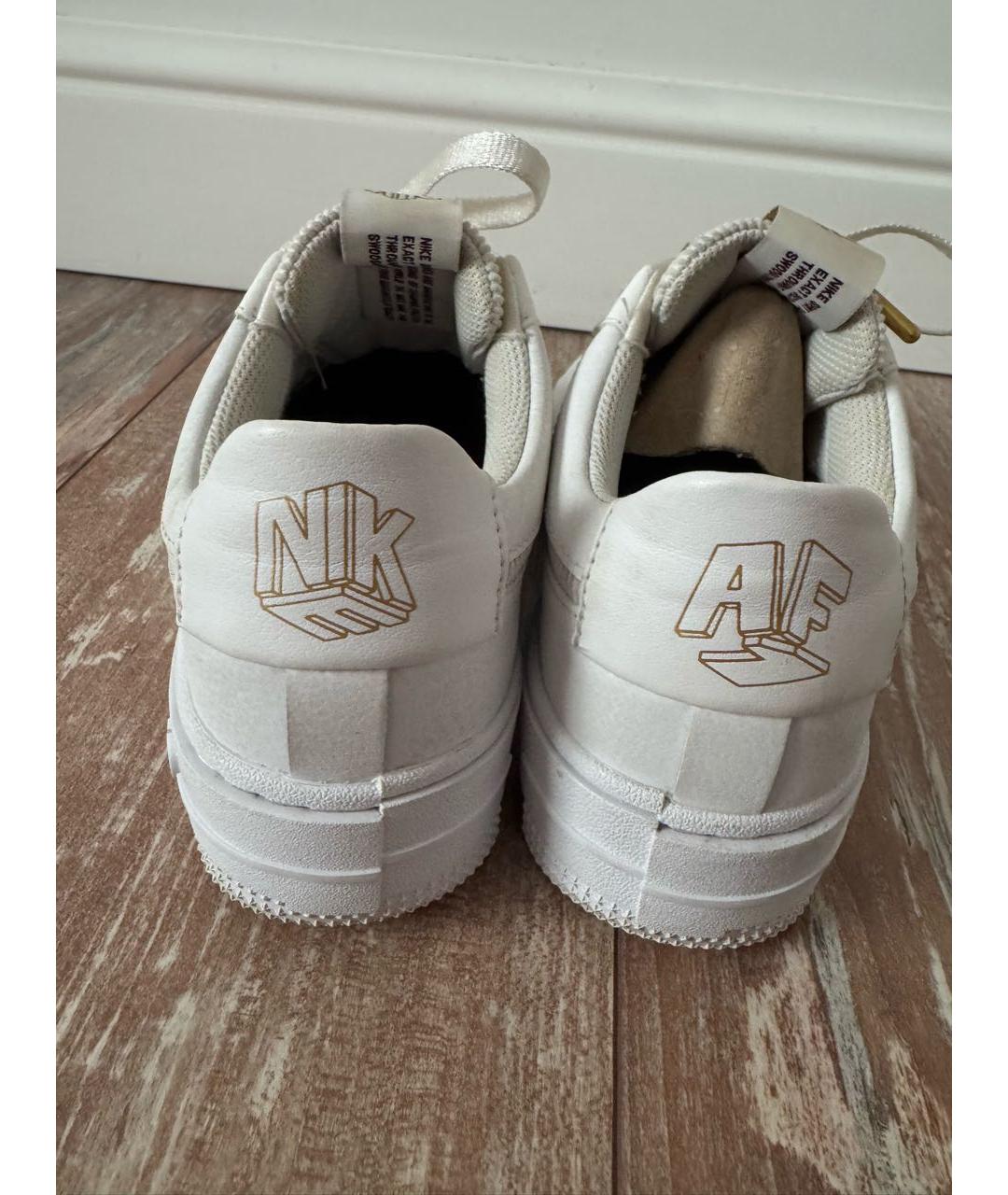 NIKE Белые кожаные кроссовки, фото 5