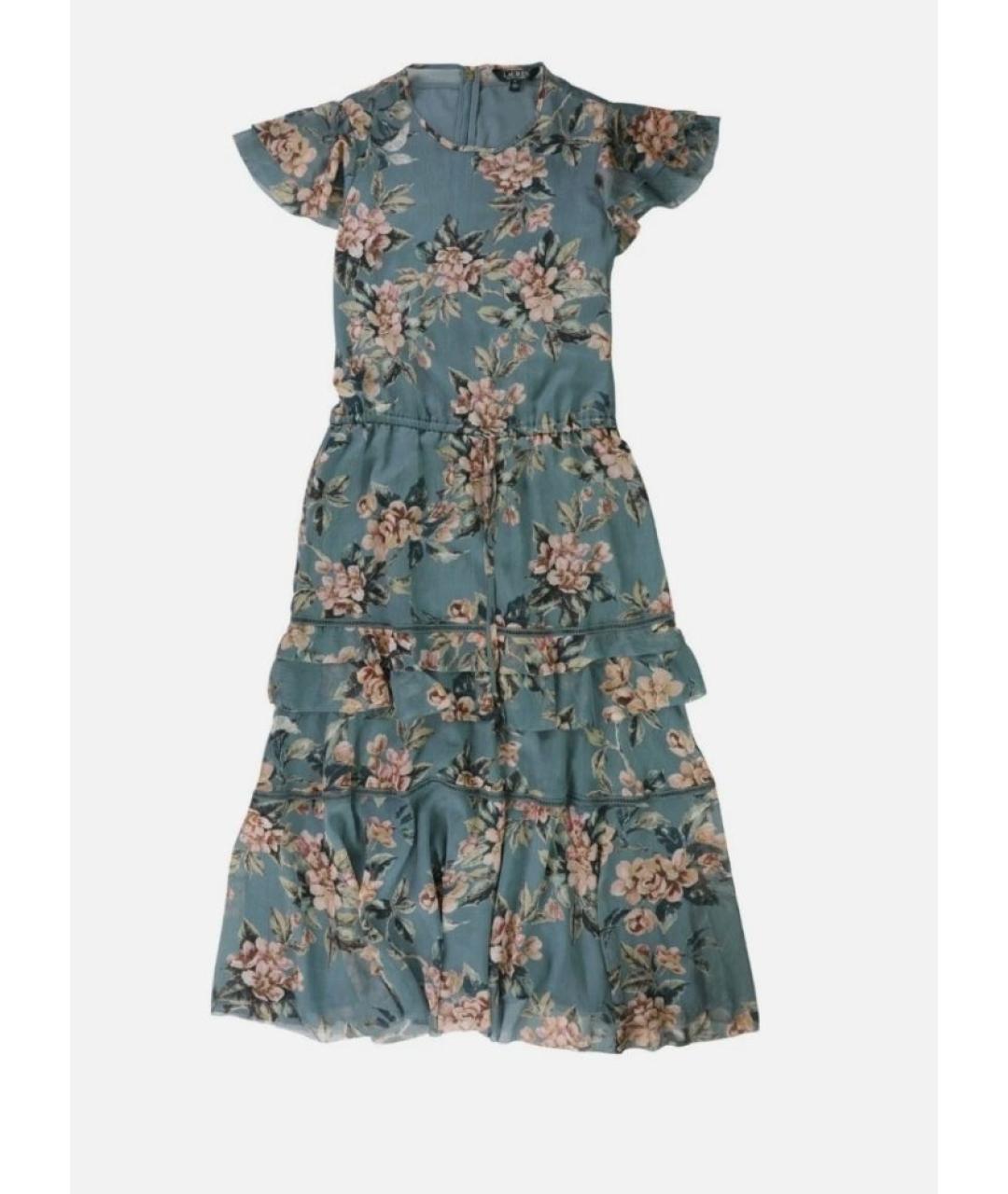 RALPH LAUREN Бирюзовое повседневное платье, фото 6