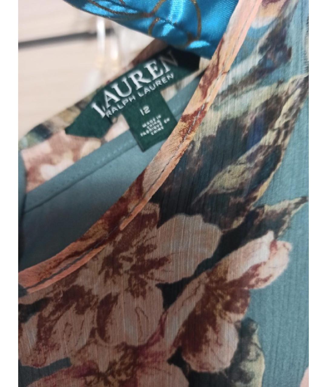 RALPH LAUREN Бирюзовое повседневное платье, фото 5