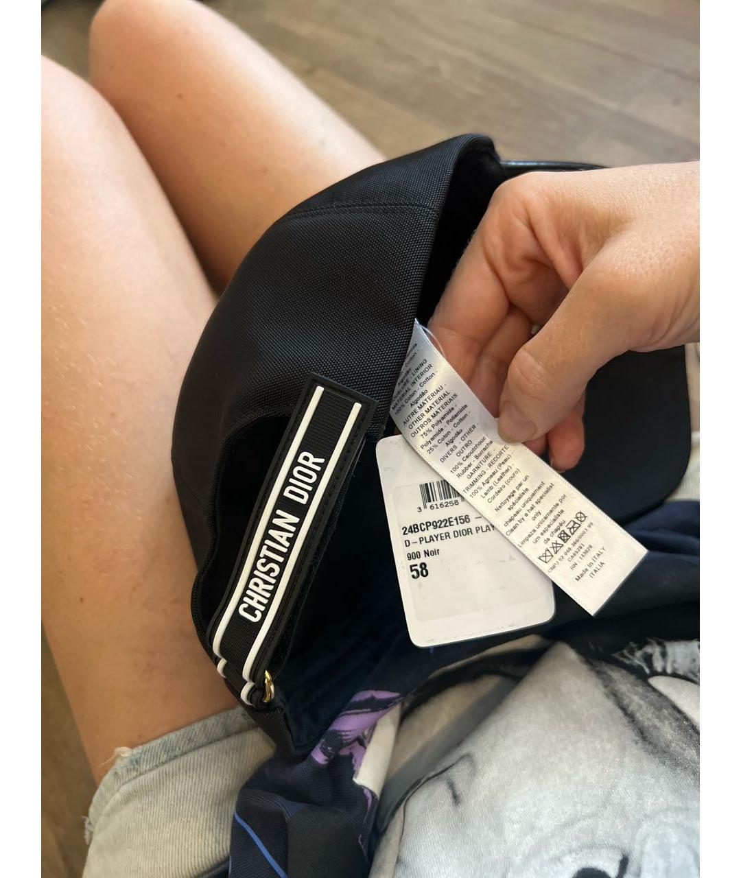 CHRISTIAN DIOR Черная кепка, фото 5