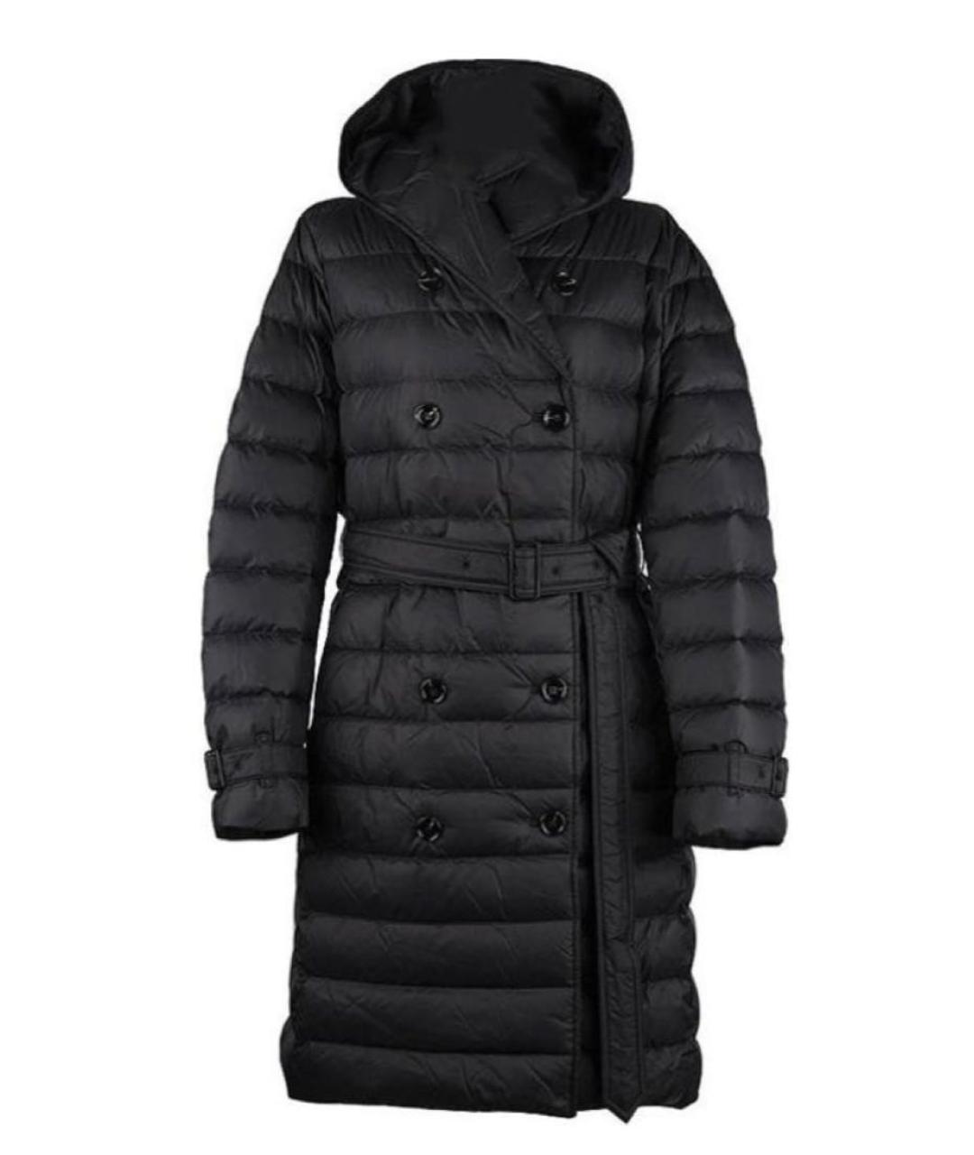 BURBERRY Черный полиэстеровый пуховик, фото 1