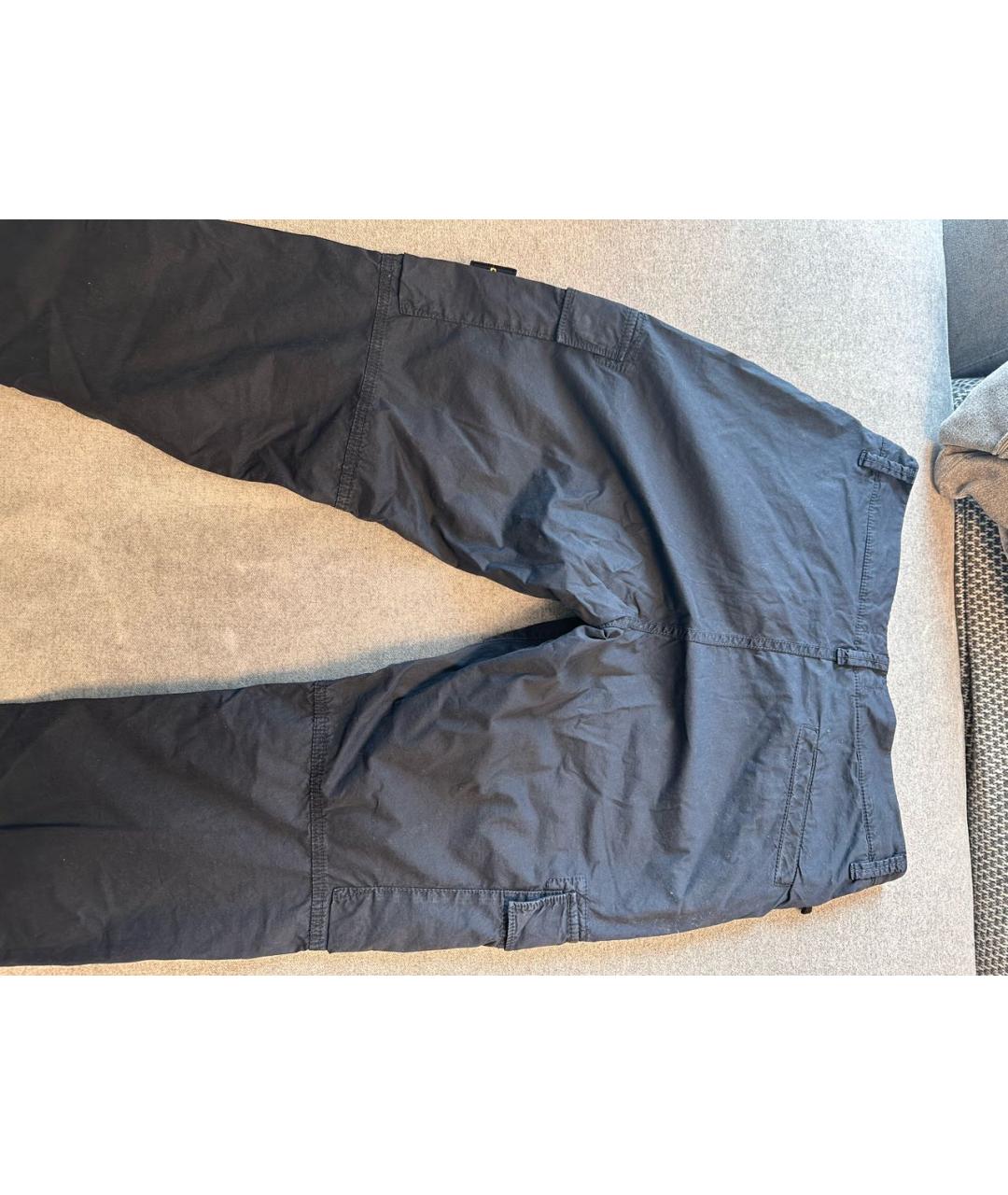 STONE ISLAND Темно-синие брюки и шорты, фото 3