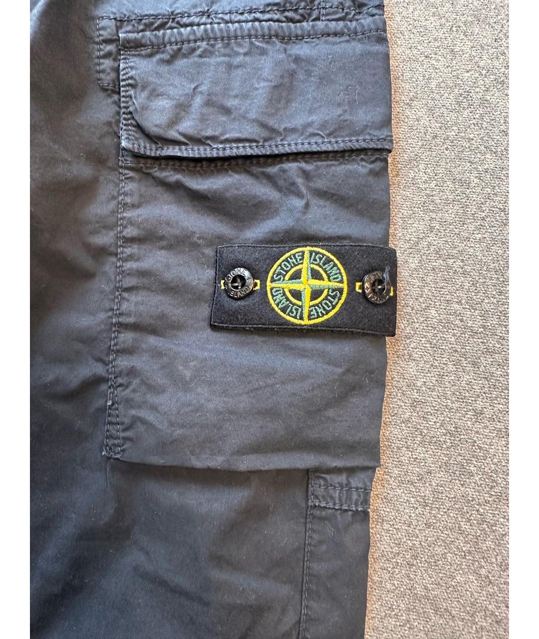 STONE ISLAND Темно-синие брюки и шорты, фото 2
