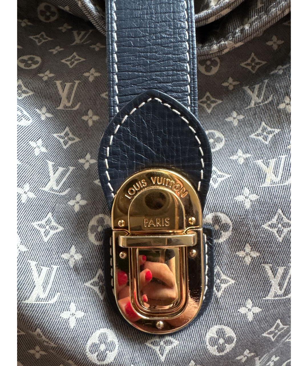 LOUIS VUITTON Голубая деним сумка тоут, фото 2