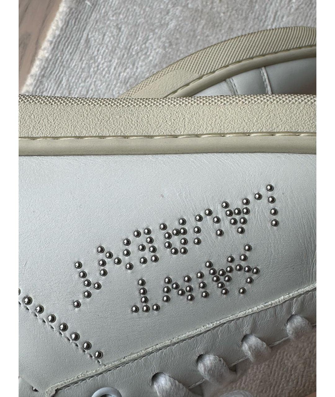 SAINT LAURENT Белые кожаные кеды, фото 7