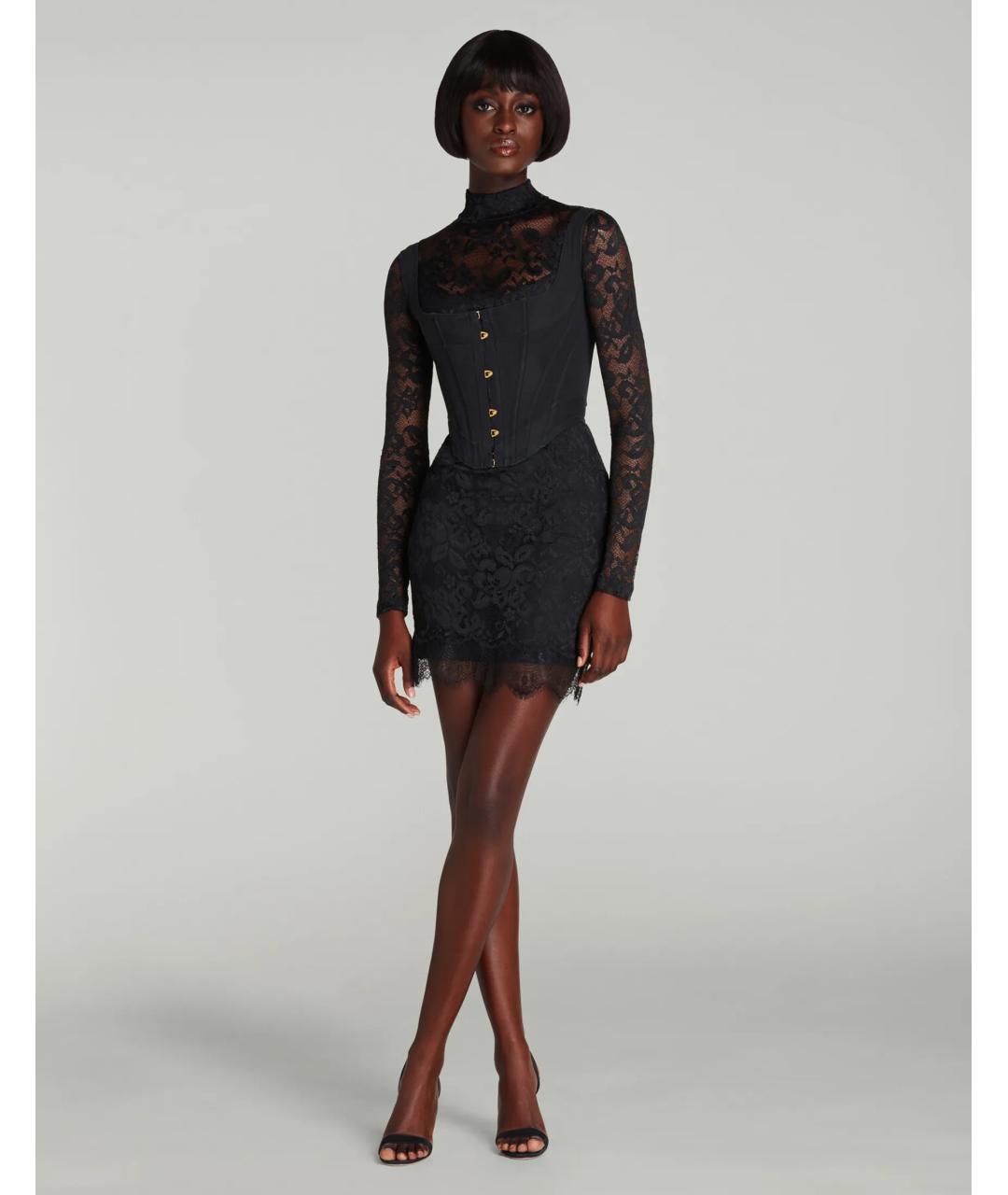 AGENT PROVOCATEUR Черное кружевное платье, фото 4