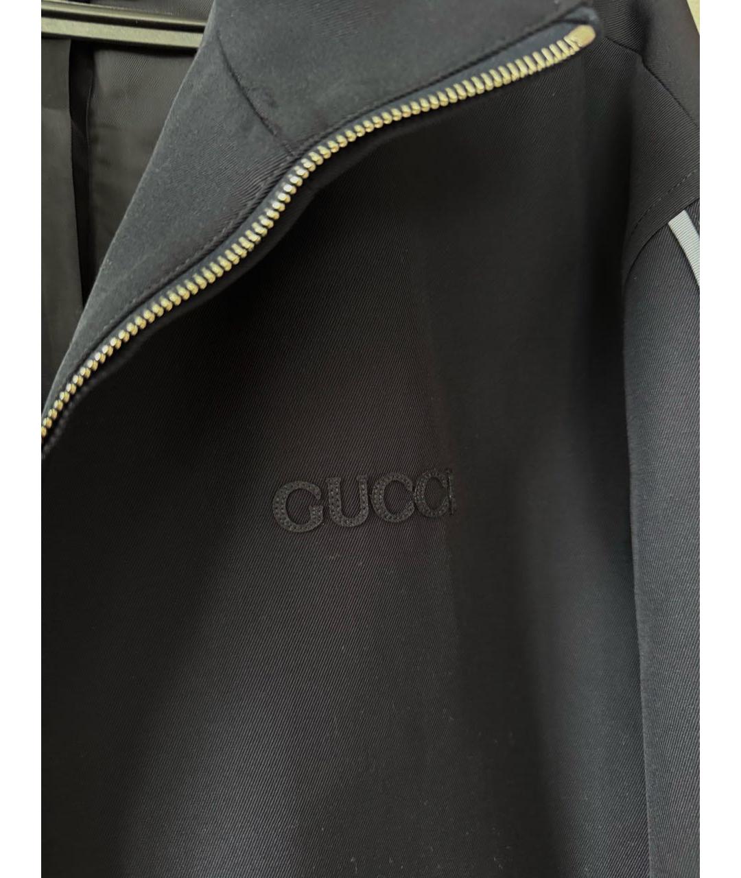 GUCCI Темно-синяя полиэстеровая куртка, фото 5