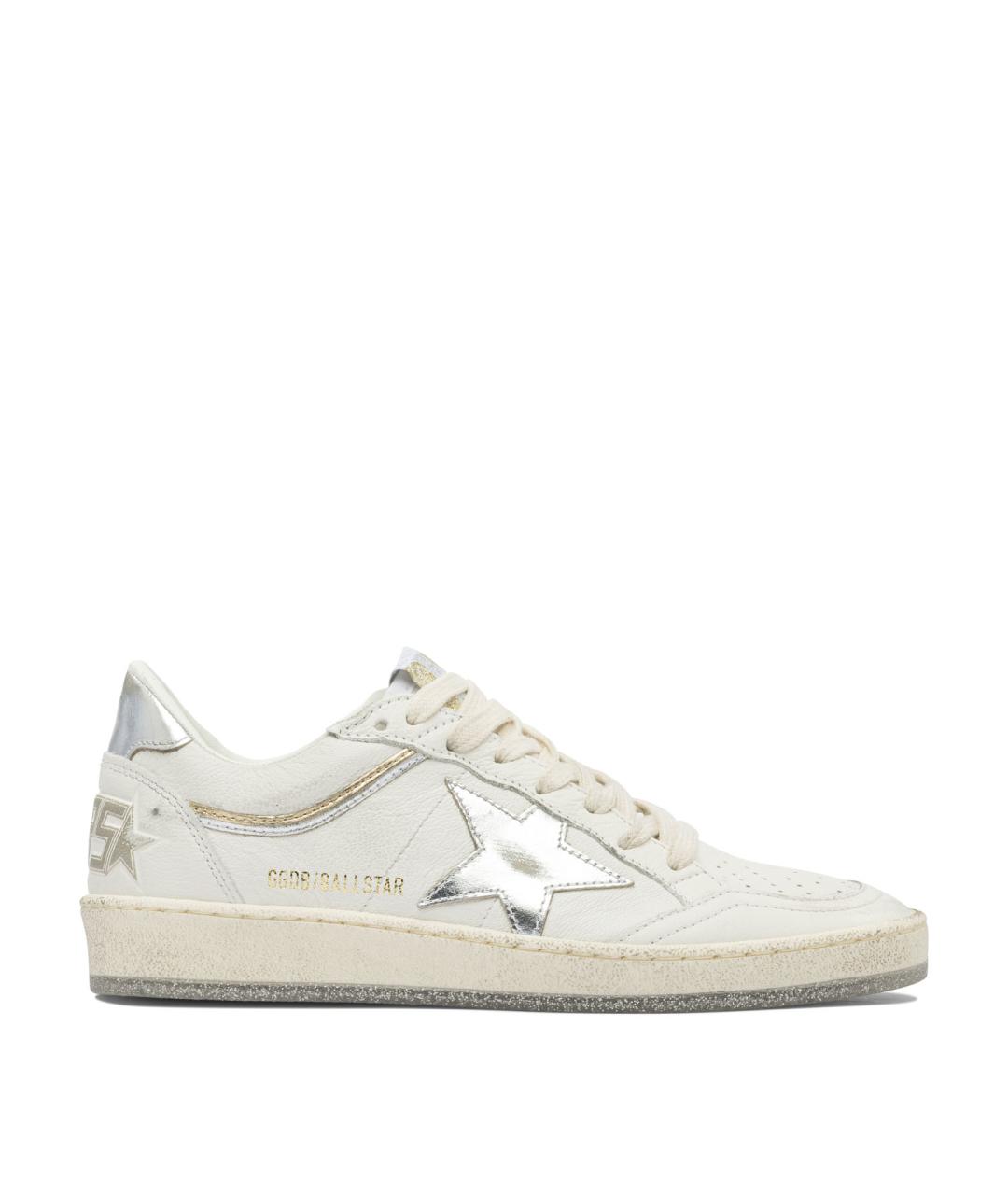 GOLDEN GOOSE DELUXE BRAND Белые кожаные кеды, фото 1