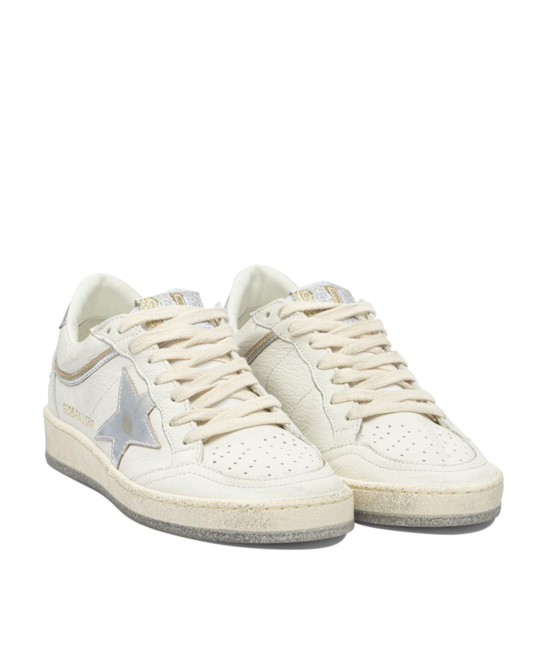 GOLDEN GOOSE DELUXE BRAND Белые кожаные кеды, фото 2