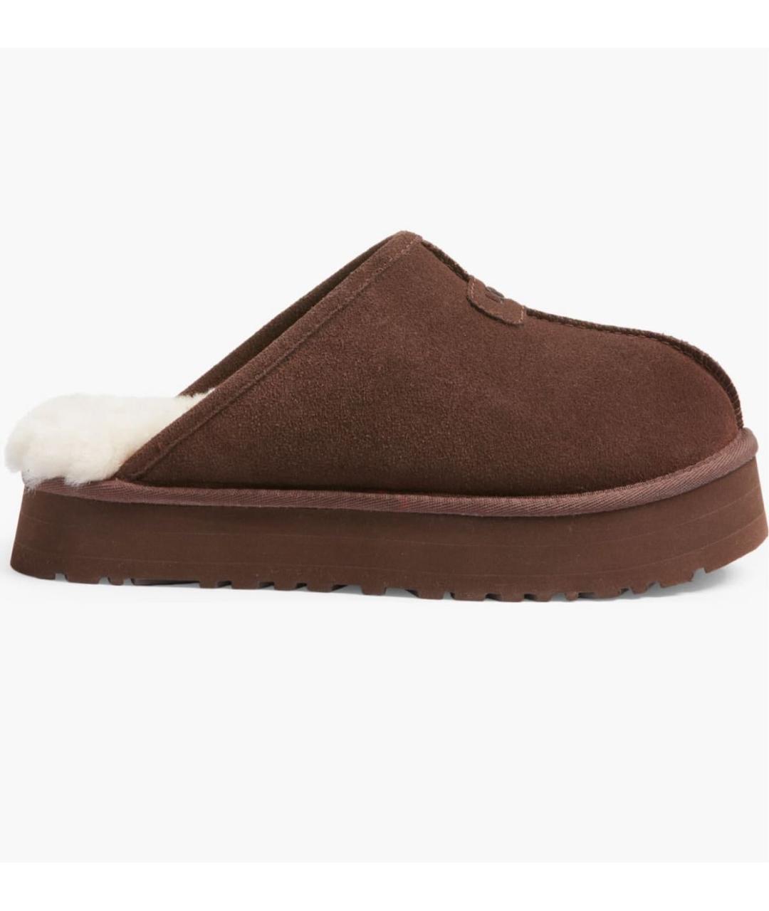 UGG AUSTRALIA Коричневые замшевые сабо, фото 9