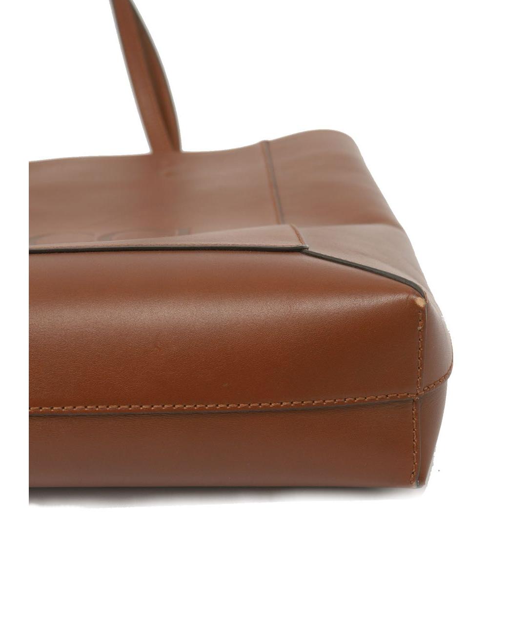 GUCCI Коричневая кожаная сумка тоут, фото 6