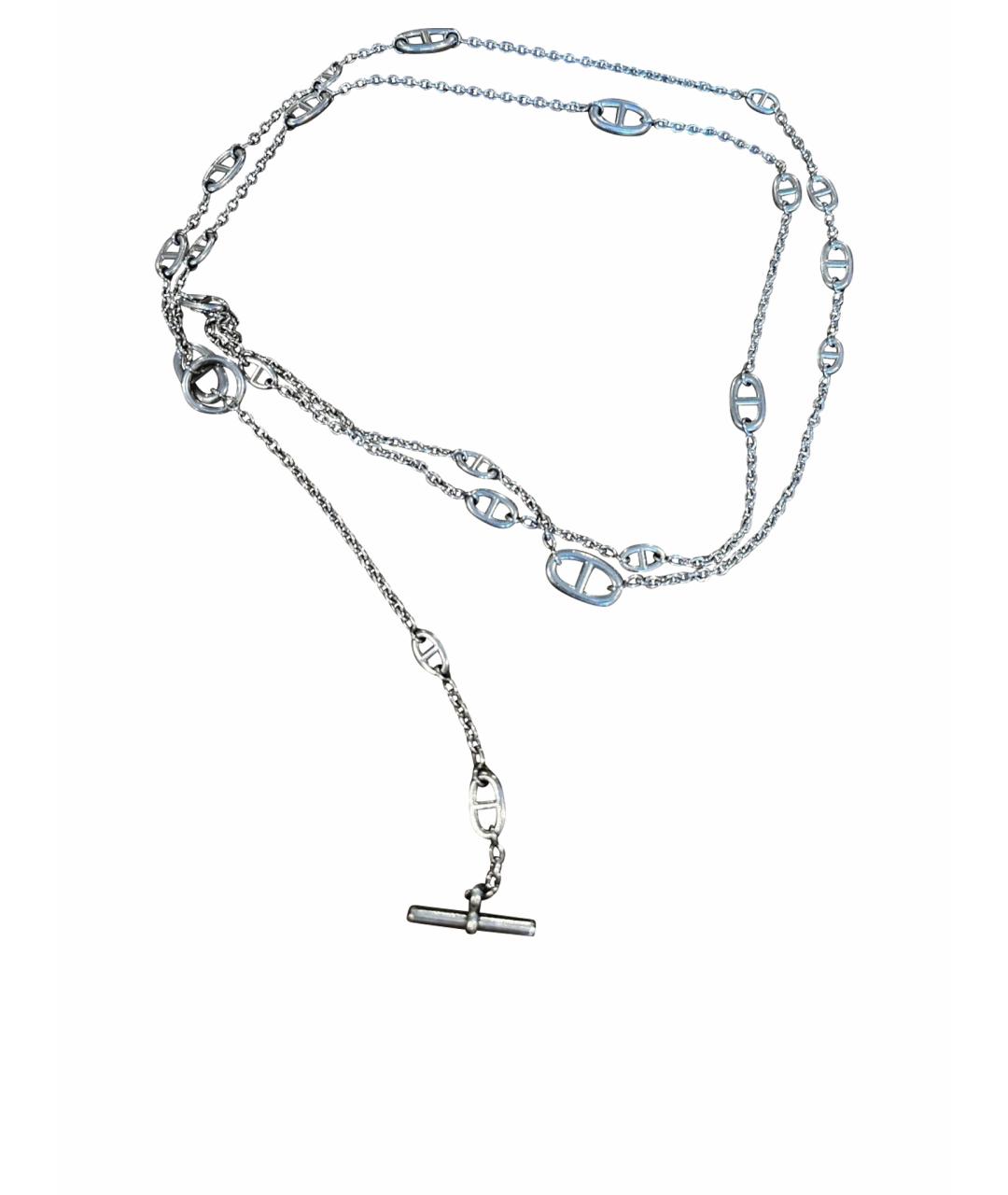 HERMES Серебряное серебряное колье, фото 1