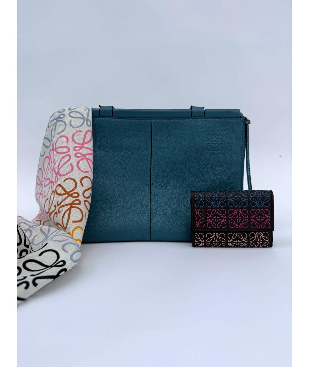 LOEWE Черный кожаный кошелек, фото 4