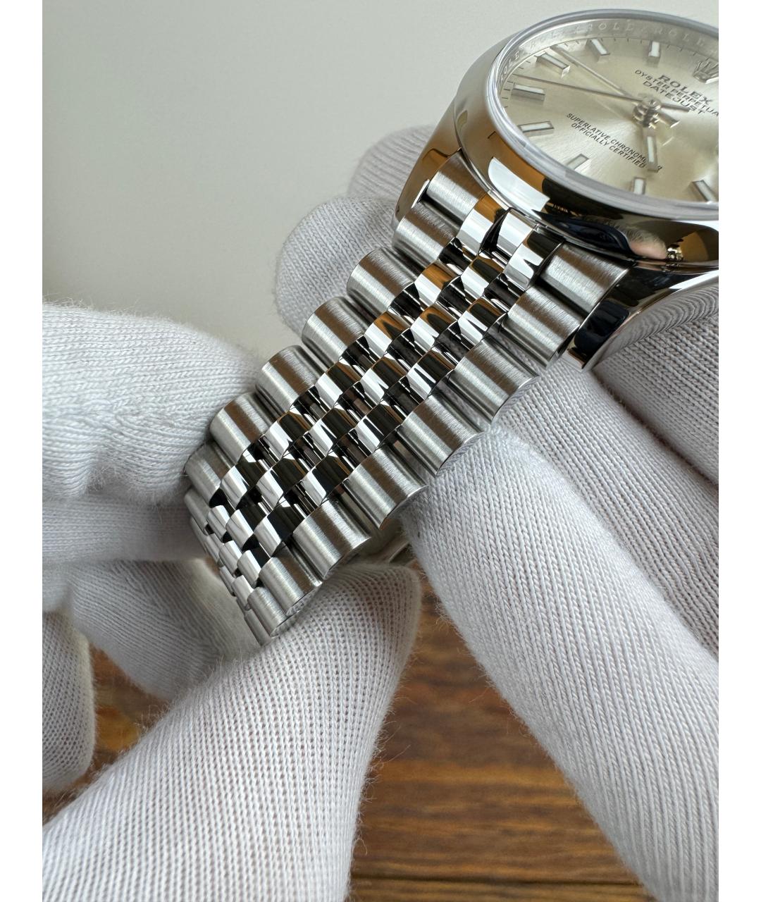 ROLEX Серебряные часы, фото 6
