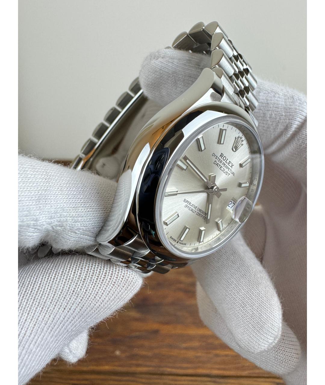 ROLEX Серебряные часы, фото 5