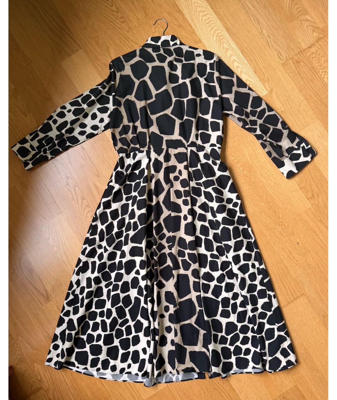 MAX MARA STUDIO Коричневое хлопковое повседневное платье, фото 2