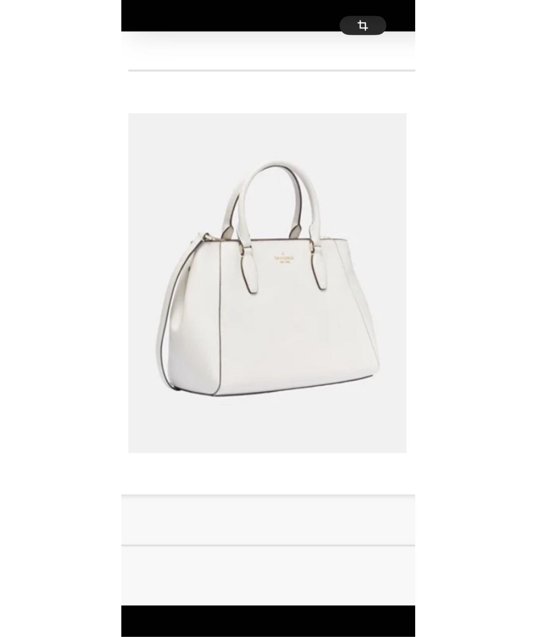KATE SPADE Белая кожаная сумка тоут, фото 2