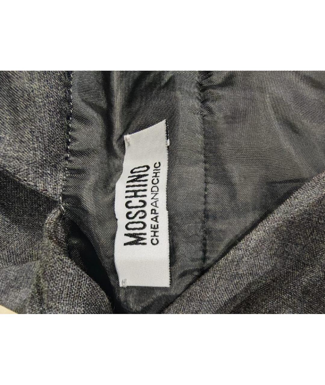 MOSCHINO Серое коктейльное платье, фото 3