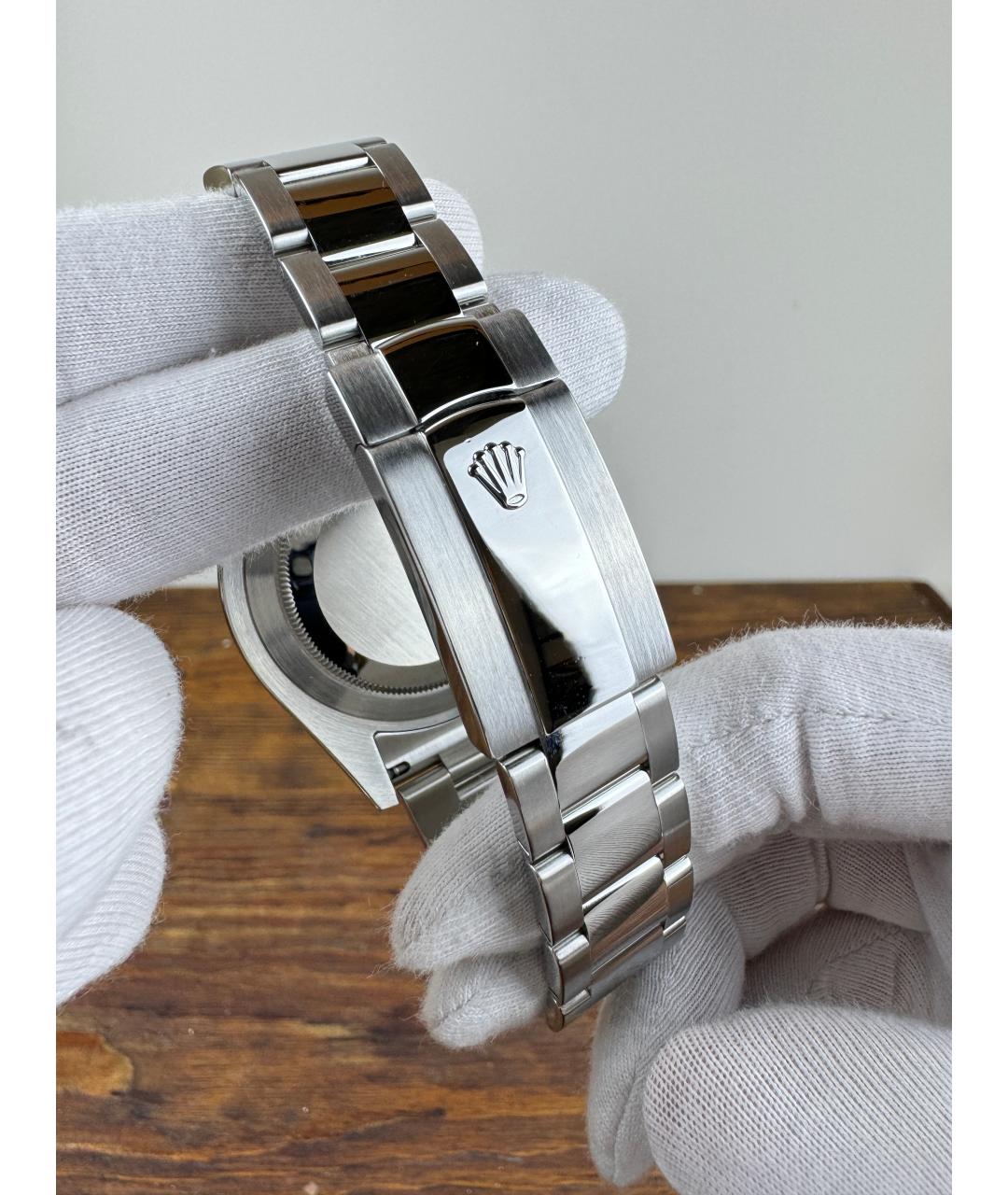 ROLEX Серые часы из белого золота, фото 6