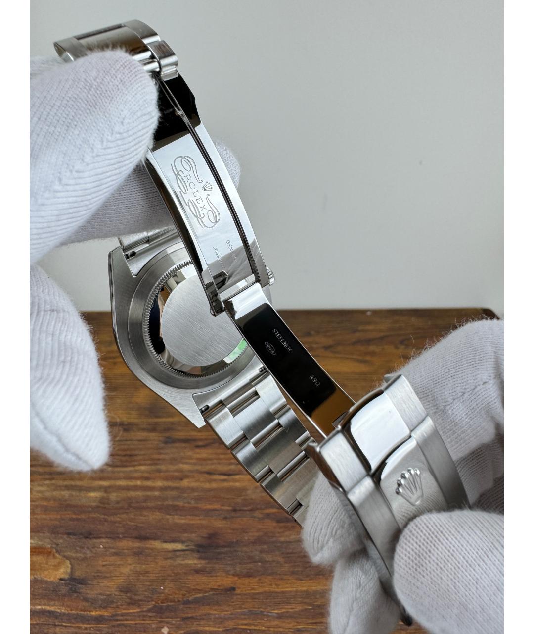 ROLEX Серые часы из белого золота, фото 7
