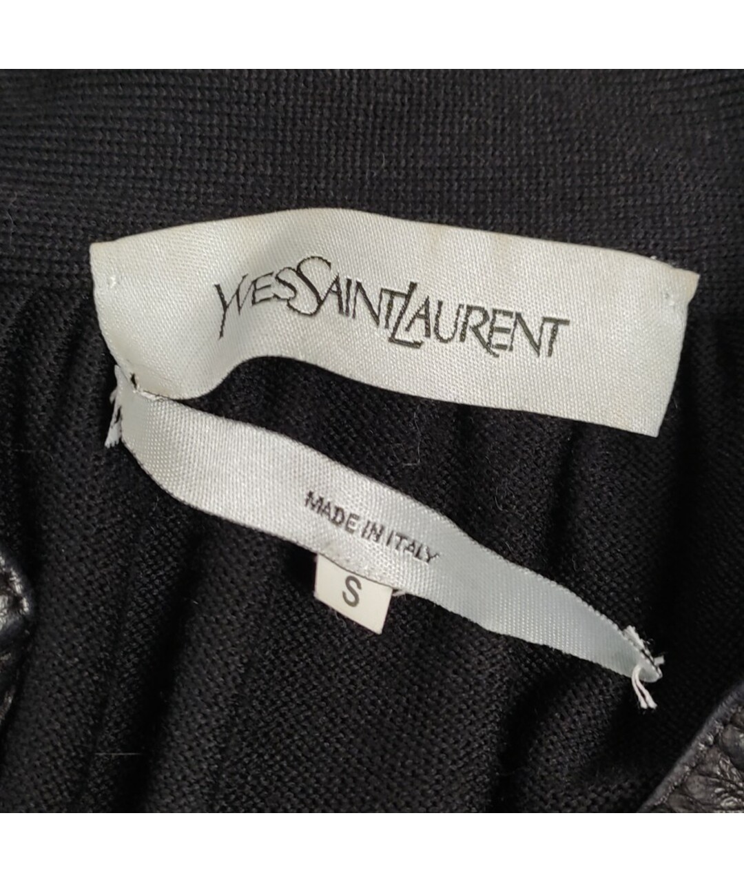 YVES SAINT LAURENT VINTAGE Черный кардиган, фото 4