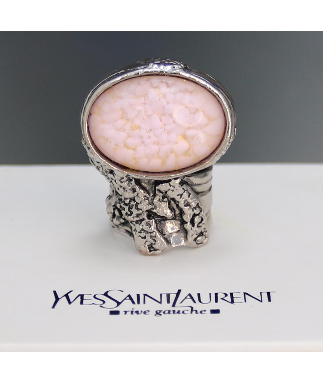 SAINT LAURENT Серебряное с серебряным покрытием кольцо, фото 10