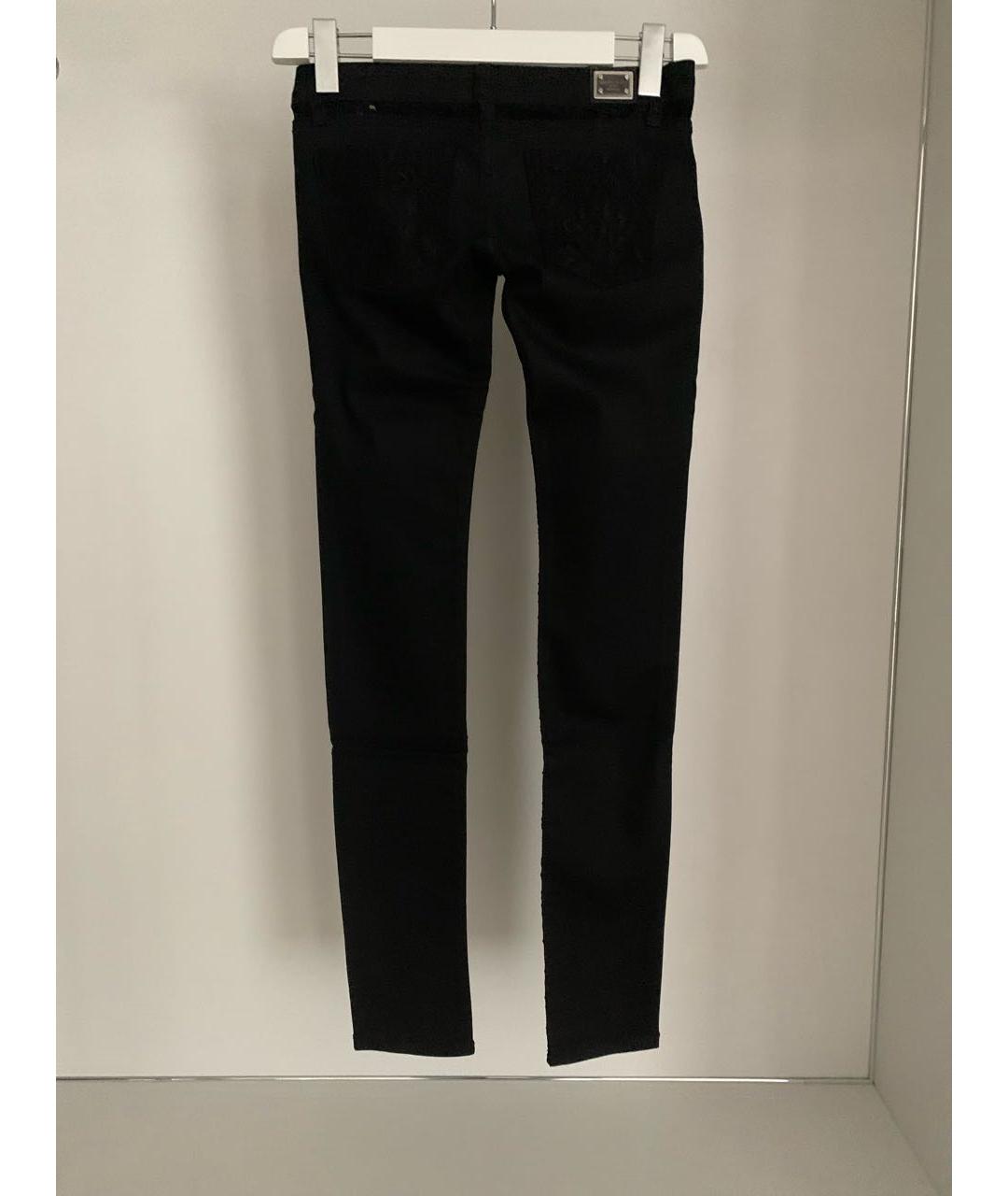 PHILIPP PLEIN Черные хлопковые прямые джинсы, фото 2