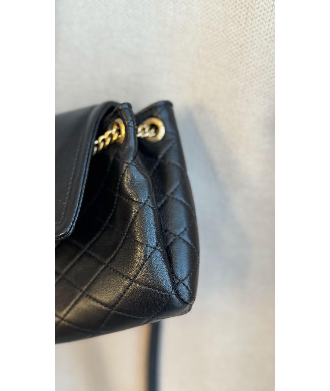 SAINT LAURENT Черная кожаная сумка через плечо, фото 6