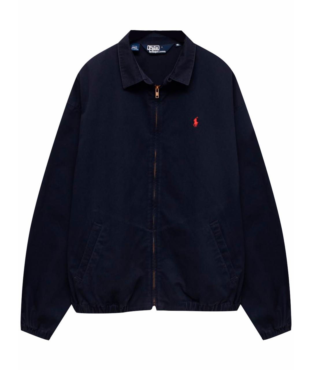 POLO RALPH LAUREN Темно-синяя хлопковая куртка, фото 1