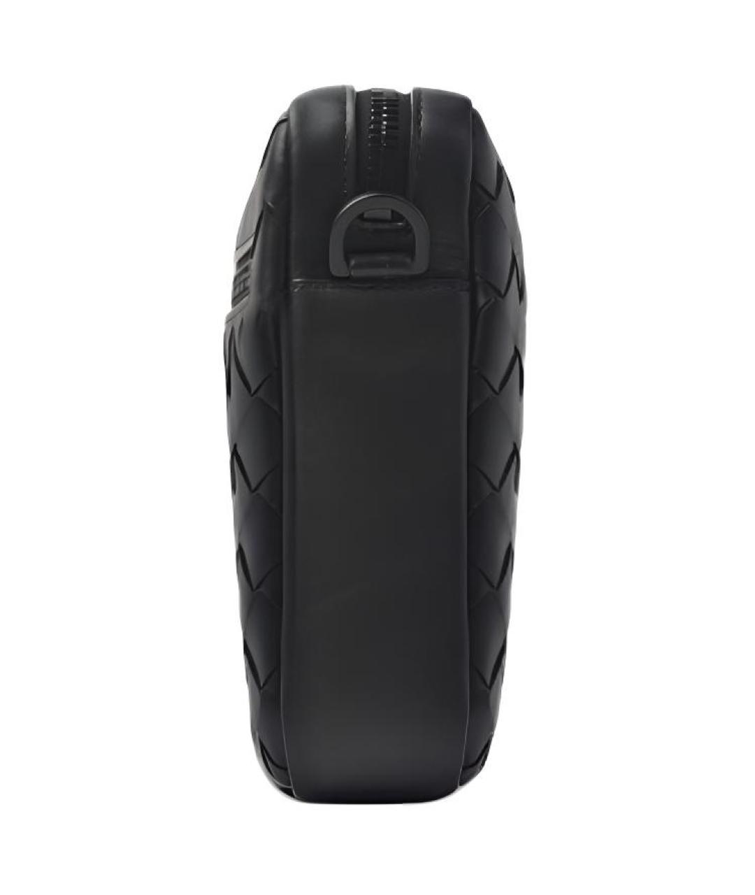 BOTTEGA VENETA Темно-синяя кожаная сумка через плечо, фото 2