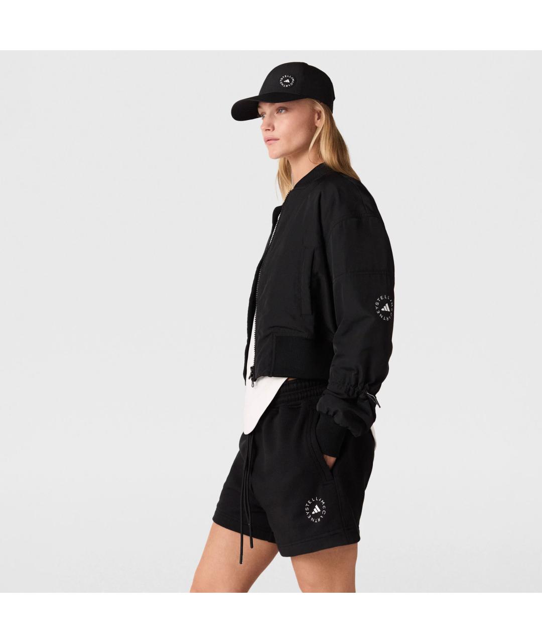 ADIDAS BY STELLA MCCARTNEY Черная полиэстеровая куртка, фото 4