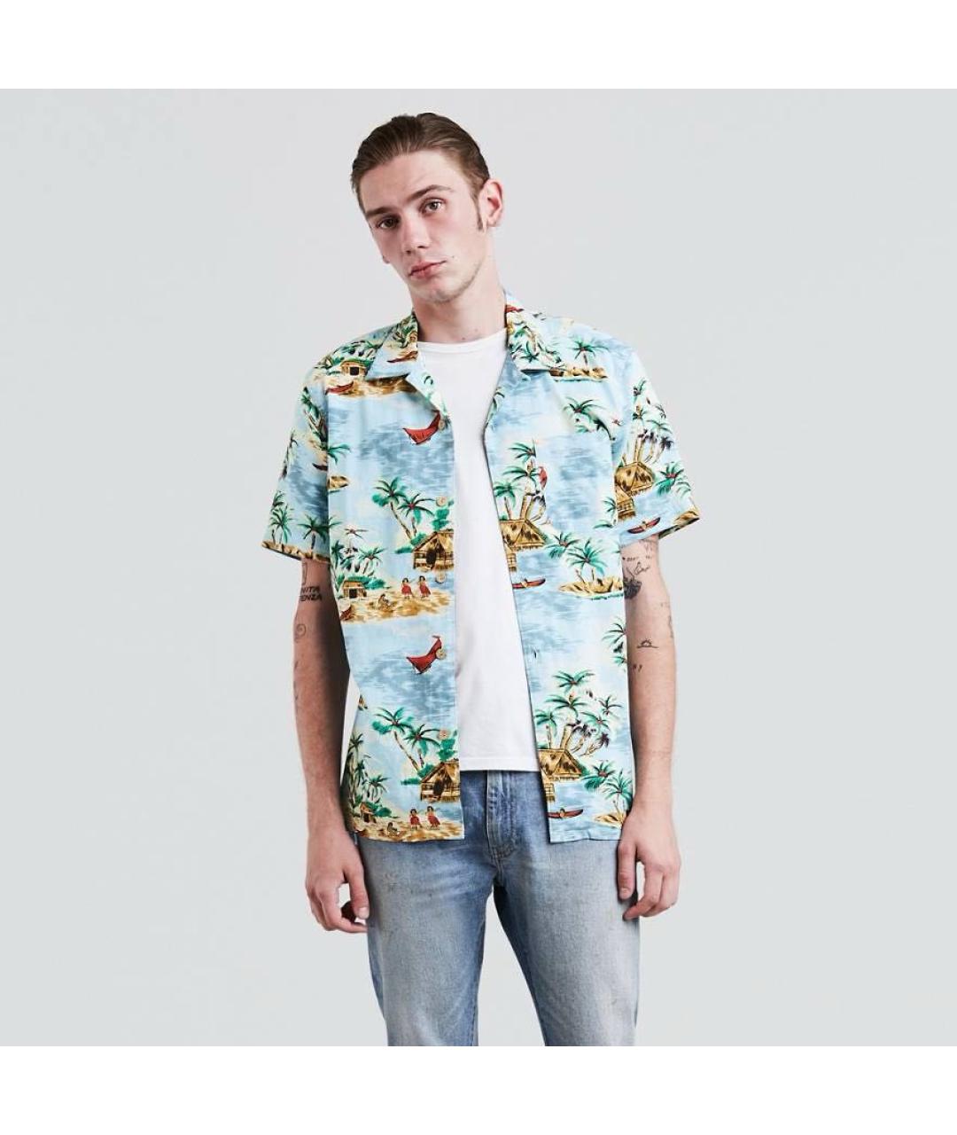 LEVI'S Мульти льняная кэжуал рубашка, фото 8
